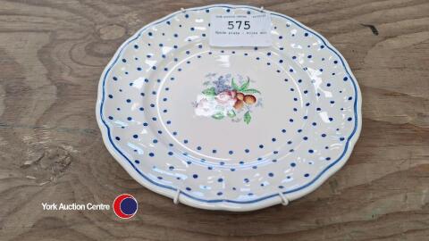 Spode plate - Polka dot