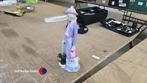 Epoch Lady & Collie figurine