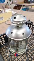 2 x oil lamp and candle lantern - 3
