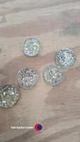 Pressed glass donuts - 2