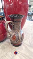 3 x German vases and 1 x large floor vase - 2