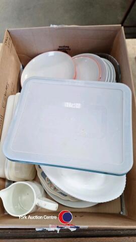 Box of kitchenware