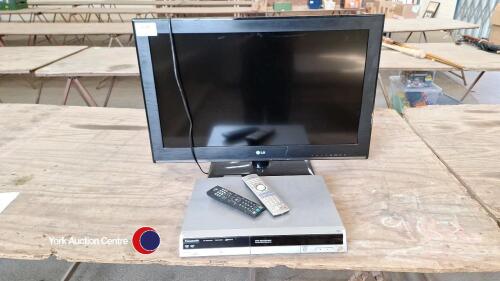 LG 32' TV plus Panasonic DVD player DVD player no lead