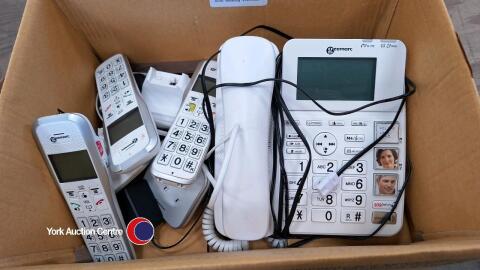 BT cordless digital telephones complete with docking stations