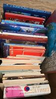 Box of assorted books inc maps
