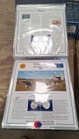 2 x statehood quarters coin and stamp collection in great condition - 2