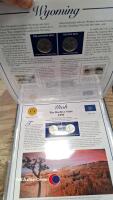 2 x statehood quarters coin and stamp collection in great condition - 4
