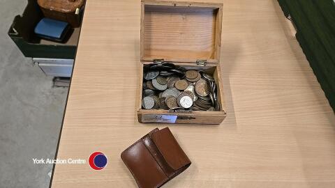 Collection of vintage British and foreign coins