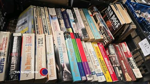 Large box of paperback books