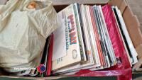 Box of assorted LP's and singles