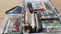 Box of assorted DVD's