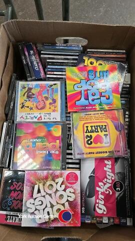 Large box of top chart acts CDs