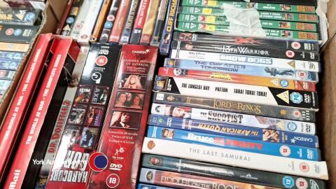2 x Boxes of assorted DVD's