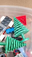 Box of vintage Lego and instruction manuals - 3