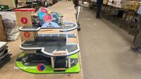 Toy garage with box of cars and toys - 2