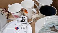2 Boxes of household bric a brac inc glassware - 2