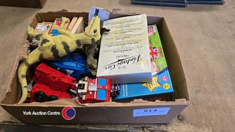 Box of children's toys