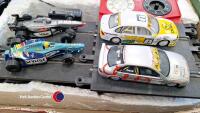 Car racing set, 4 cars with lots of extra track etc - 4