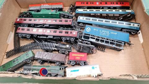 Box of model railway rolling stock
