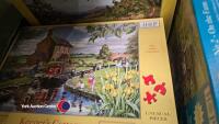 Box of assorted jigsaw puzzles - 3