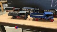 Box of die cast trains and wagons - 2