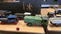 Box of die cast trains and wagons - 3