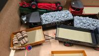 Box of die cast trains and wagons - 7