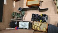 Box of die cast trains and wagons - 9