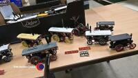 Box of die cast trains and wagons - 2