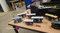 Box of die cast trains and wagons - 3