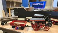 Box of die cast trains and wagons - 3