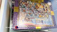 2 x boxes of assorted jigsaws - 4