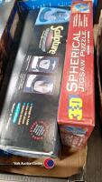 Box of assorted jigsaws and puzzles inc 3D puzzle - 3