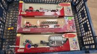 Box of trackside model railway lorries and vehicle, boxed - 2