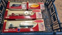 Box of trackside models , all boxed for model railways