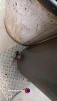 Vintage honey extractor and flour bin - 5