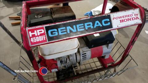 honda hp 4500 generator 110 /240 volts power 3.7 kw