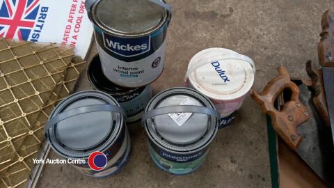 Quantity of paint, all full cans
