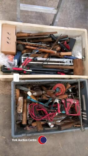 2 boxes of tools etc