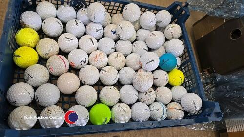 80 plus golf balls, various brands