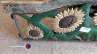 Metal garden bench ends and back - 2