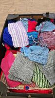 Various knitted squares