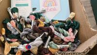 Various embroidery/tapestry items including wools/silks - 2