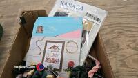 Various embroidery/tapestry items including wools/silks - 3