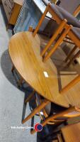 Schreiber drop leaf dining table with 4 dining chairs - 3
