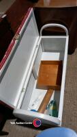 Retro Lloyd Loom blanket box seat - 3