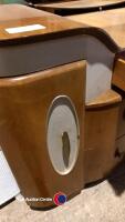 Circa 1960's bow fronted dressing table with mirror - 4