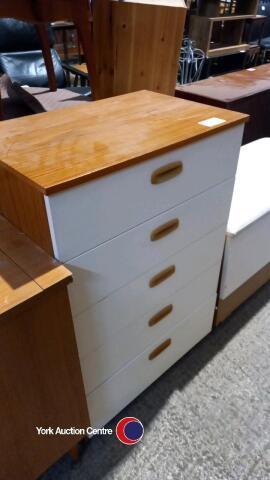 Schreiber retro chest of 5 drawers