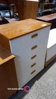 Schreiber retro chest of 5 drawers