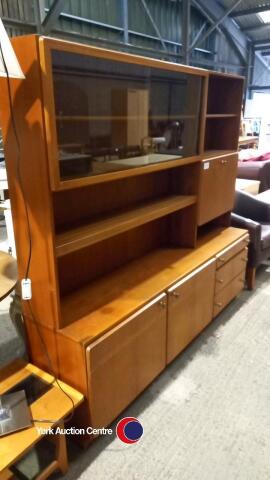 Retro teak sideboard with display unit top circa 1970's